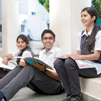 Students Reading - Velammal Bodhi Campus